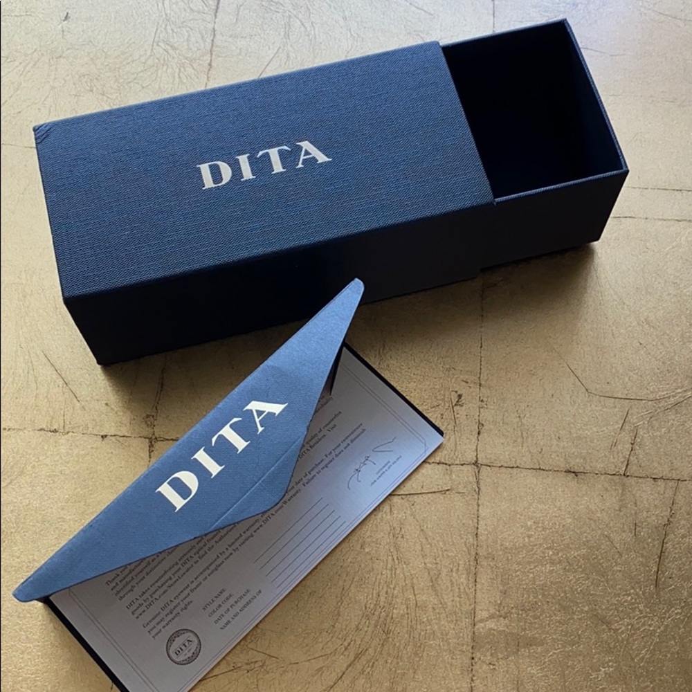 Dita Eyewear Sunglasses Case with Certificate